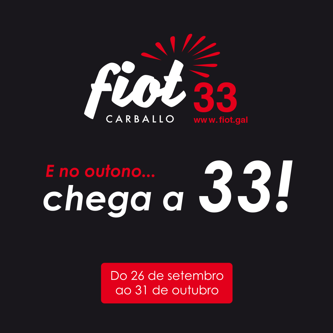 A 33ª edición do FIOT celebrarase do 26 de setembro ao 31 de outubro de 2024